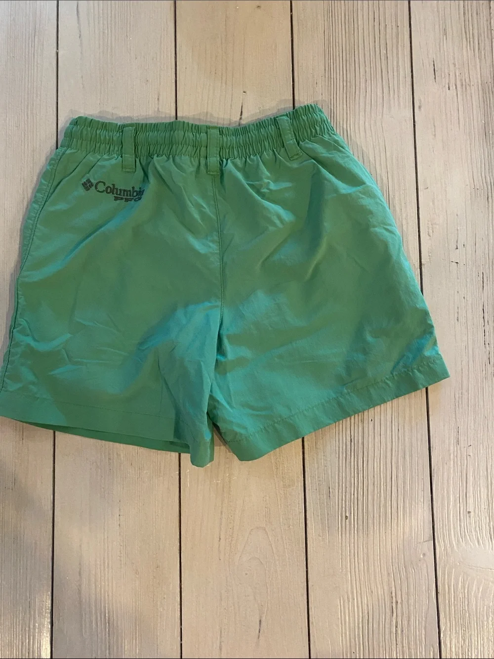 Columbia Kids Green Elastic-Waist Shorts